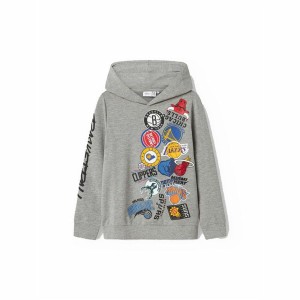 Children’s Hoodie Name It Light grey