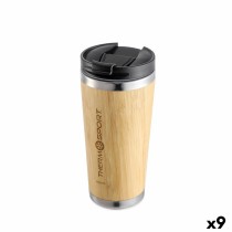 Thermal Cup with Lid ThermoSport Bamboo 450 ml (9Units)