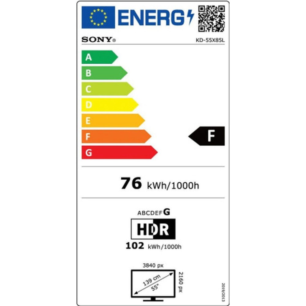 TV intelligente Sony KD-55X85L 4K Ultra HD 55" LED