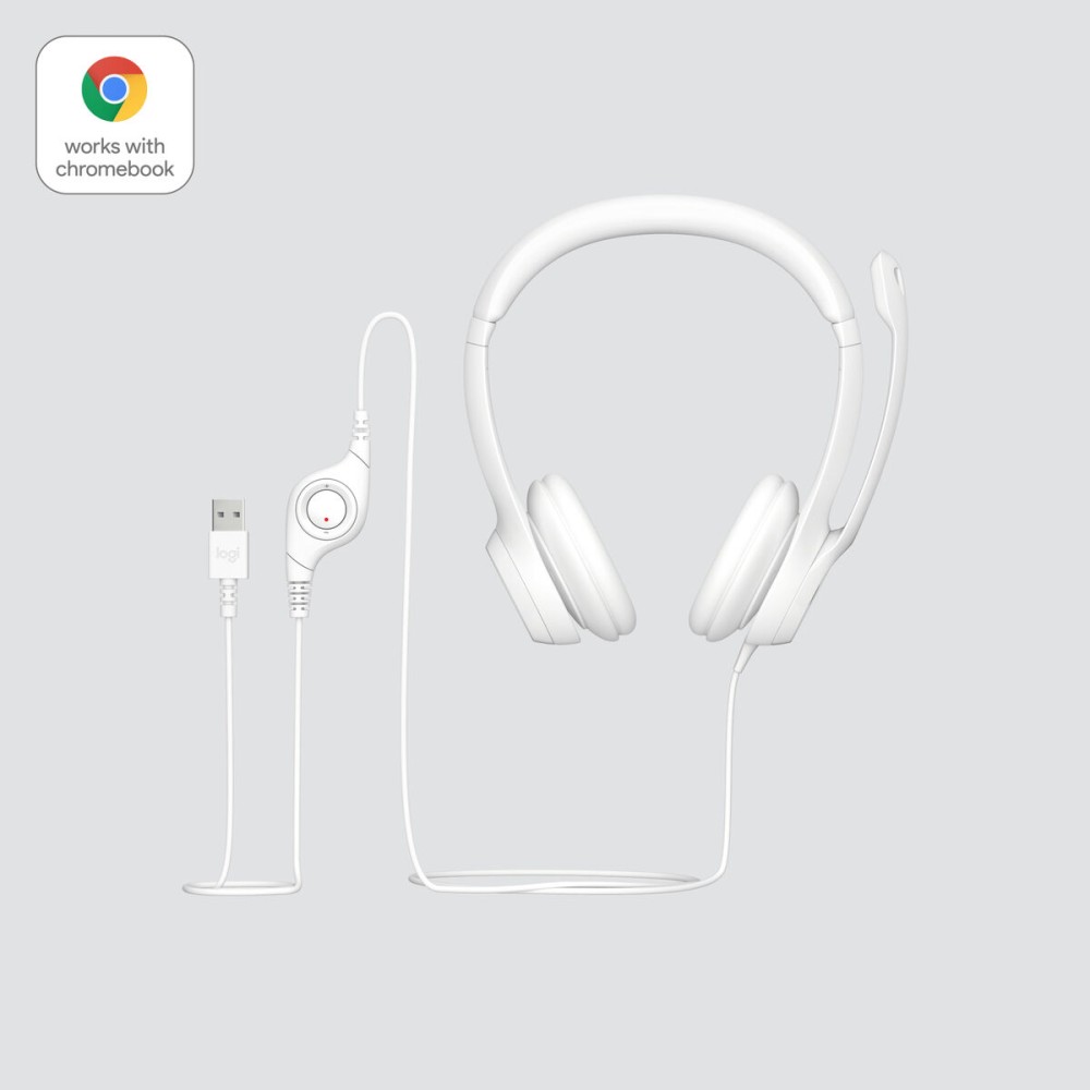 Headphones Logitech H390 White