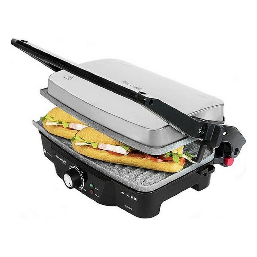 Kontaktgrill Cecotec Rock'n Grill 1500W Schwarz/Silberfarben 1500 W