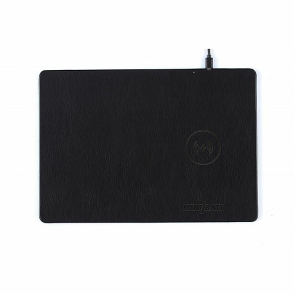 Tapis de Souris avec Chargeur Sans Fil Qi MiniBatt MB-PAD Noir