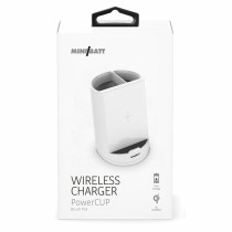 Wireless Charger with Mobile Holder MiniBatt PowerCUP Pencil White