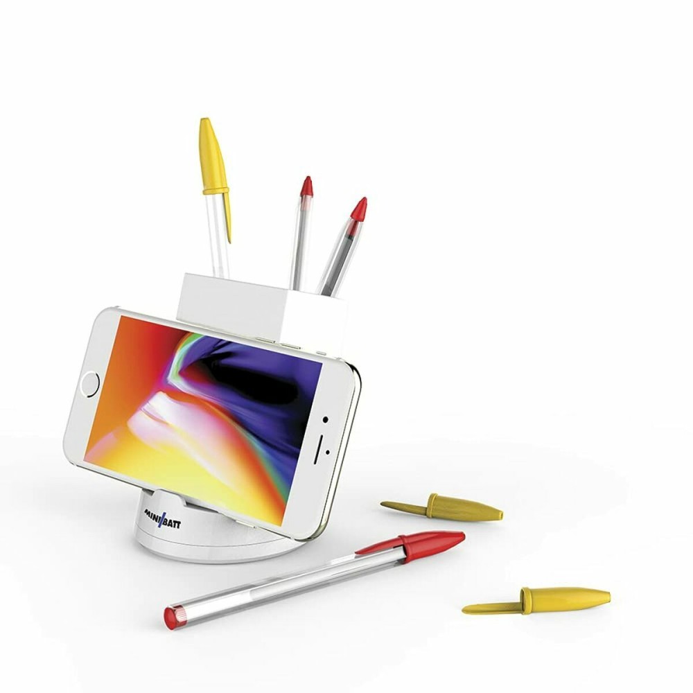 Wireless Charger with Mobile Holder MiniBatt PowerCUP Pencil White