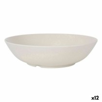 Salatschüssel La Mediterránea Melamine Weiß Glanz 25 x 6,5 cm (12 Stück)