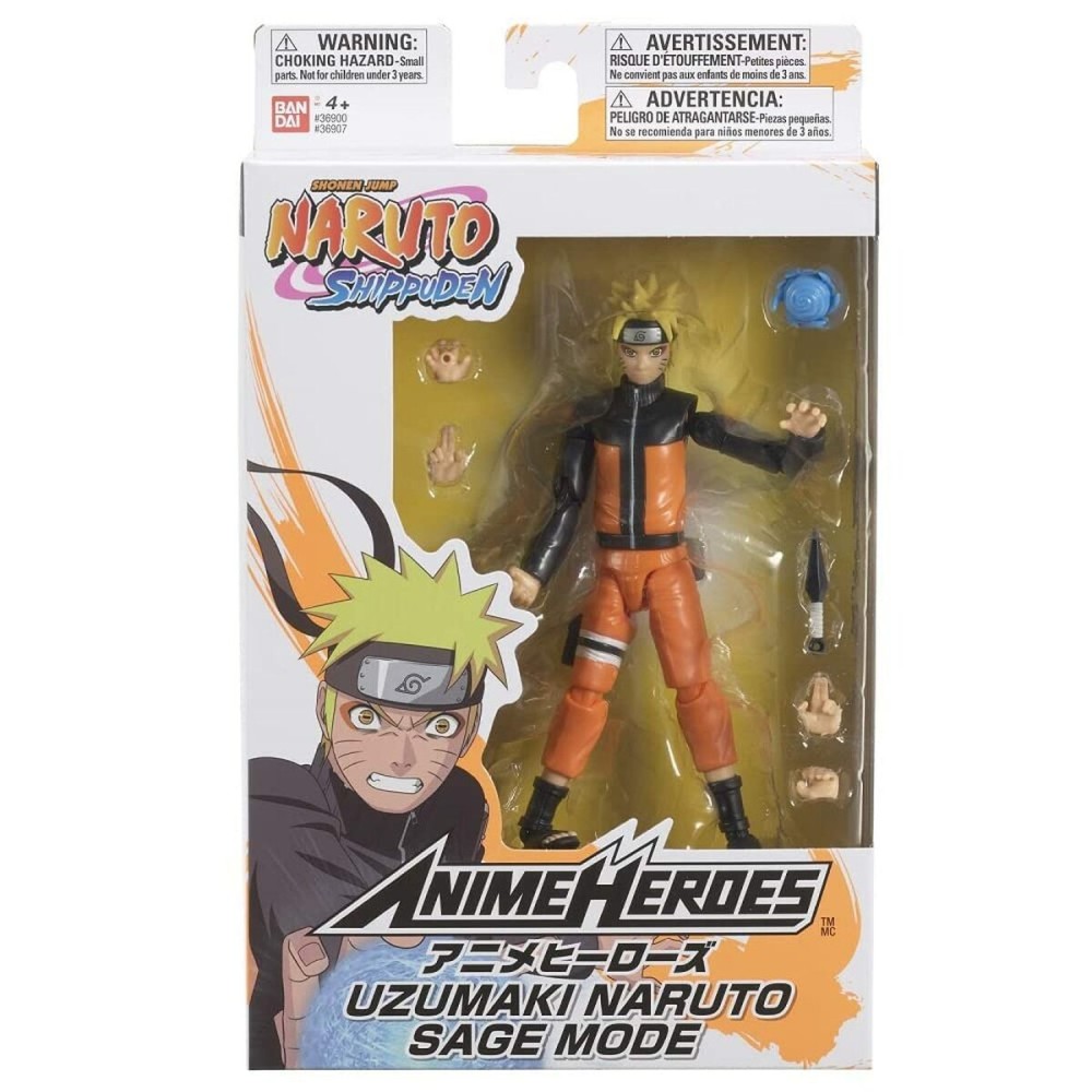 Jointed Figure Naruto Anime Heroes - Uzumaki Naruto Sage Mode 17 cm