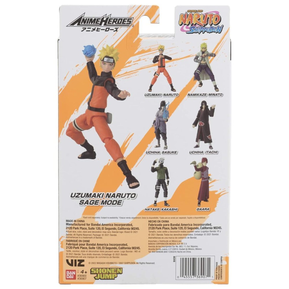 Jointed Figure Naruto Anime Heroes - Uzumaki Naruto Sage Mode 17 cm