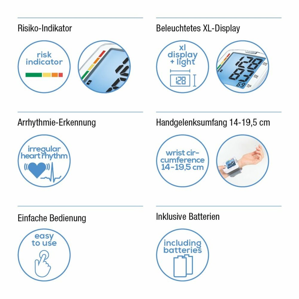 Handgelenk-Blutdruckmessgerät Beurer BC44 (4 pcs)