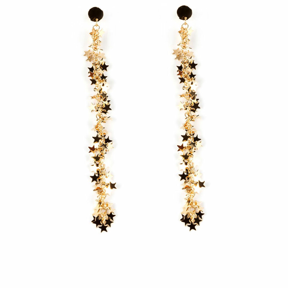 Boucles d´oreilles Femme Shabama Starry Xl Laiton En or 15 cm