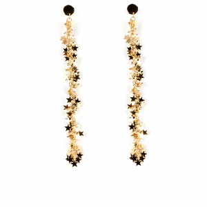 Boucles d´oreilles Femme Shabama Starry Xl Laiton En or 15 cm