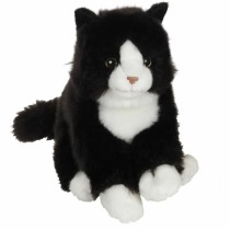 Jouet Peluche Gipsy Chat Noir/Blanc