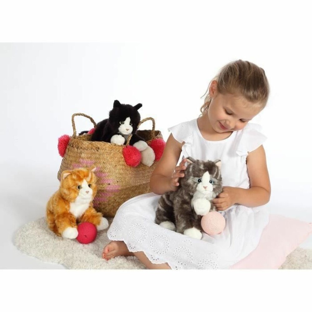 Jouet Peluche Gipsy Chat Noir/Blanc