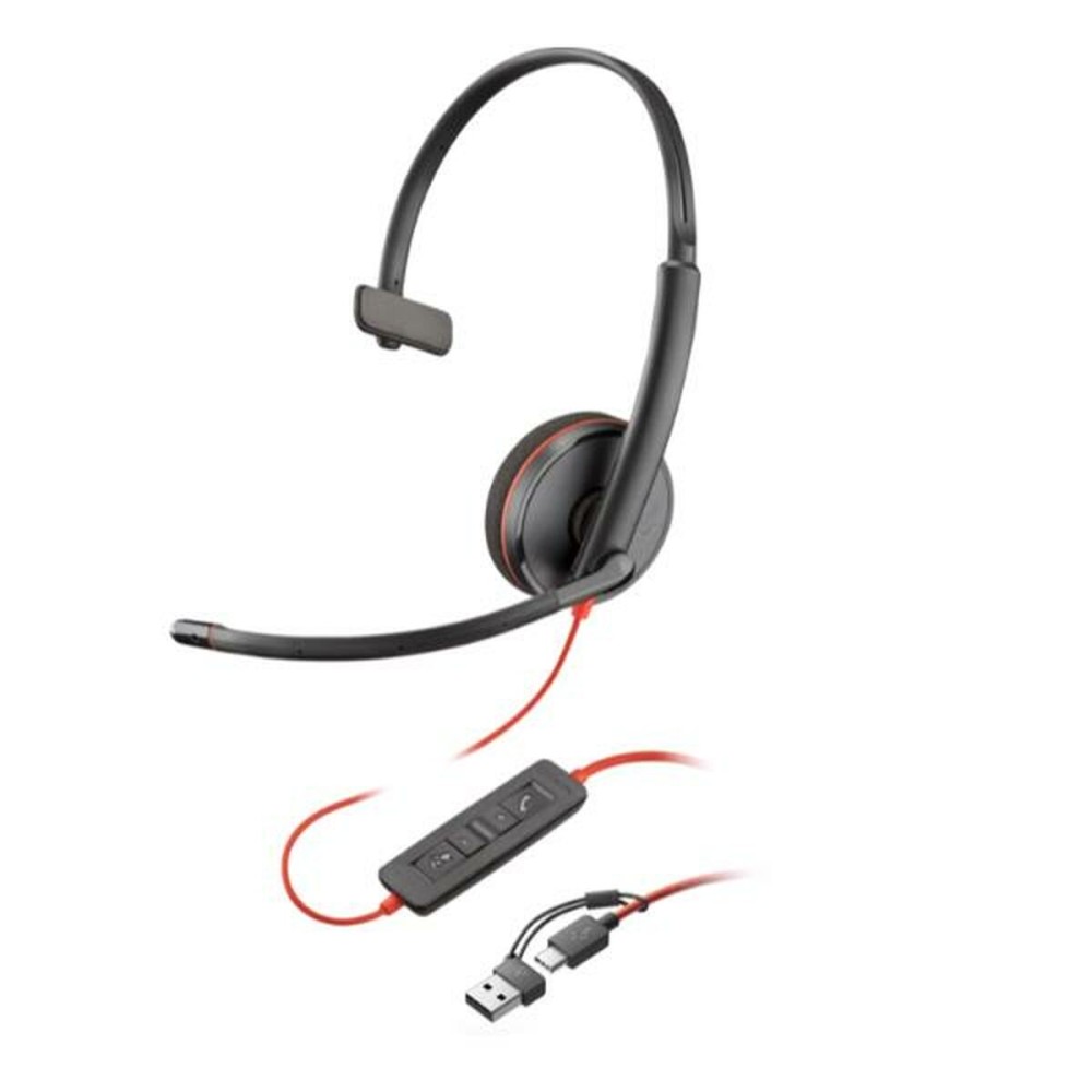 Headphone with Microphone HP Blackwire 3210 Black