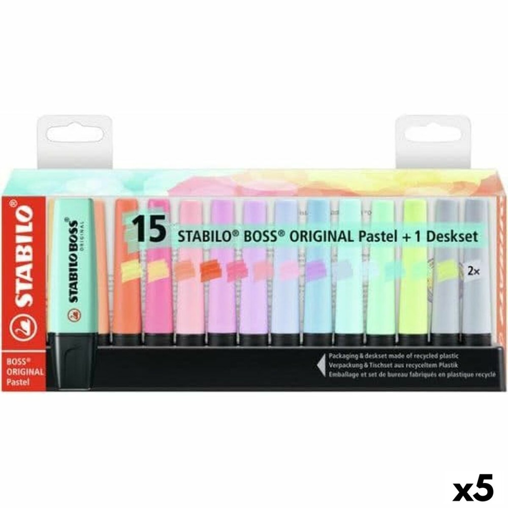 Fluoreszenzmarker-Set Stabilo Boss Bunt (5 Stück)