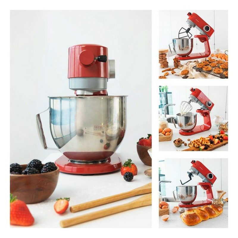 Mixeur/mélangeur de pâte Cecotec Twist&Fusion 4000 Luxury Red 800 W