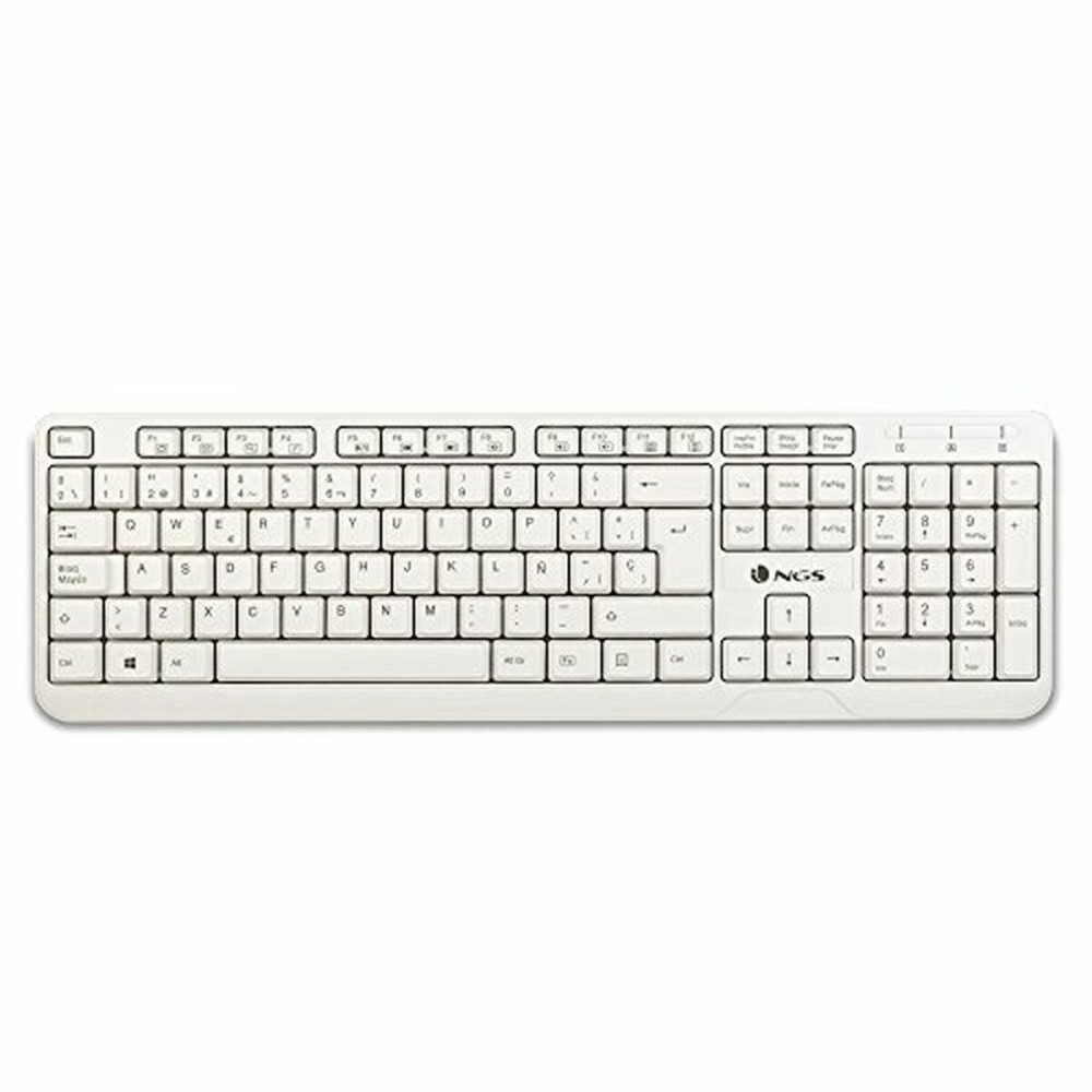 Keyboard NGS Spike White Spanish Qwerty