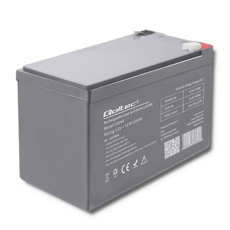 Battery for Uninterruptible Power Supply System UPS Qoltec 53049 12 Ah 12 V