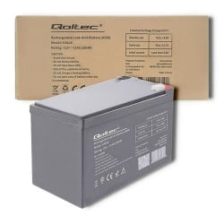 Batterie für Unterbrechungsfreies Stromversorgungssystem USV Qoltec 53049 12 Ah 12 V