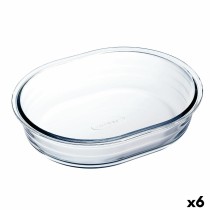 Backform Ô Cuisine Ocuisine Vidrio Durchsichtig Glas Oval 19 x 14 x 4 cm 6 Stück