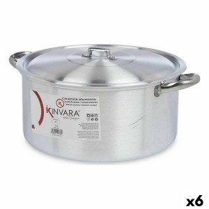 Casserole avec Couvercle Kinvara 100010 Argenté 10 L (6 Unités)