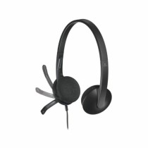 Kopfhörer mit Mikrofon Logitech 981-000475 Schwarz