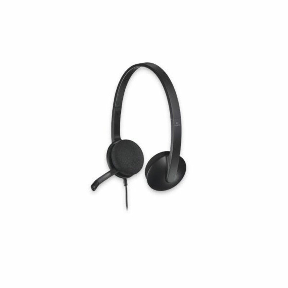 Headphones with Microphone Logitech 981-000475 Black