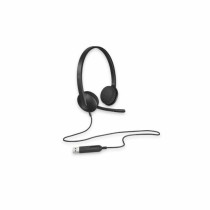 Headphones with Microphone Logitech 981-000475 Black