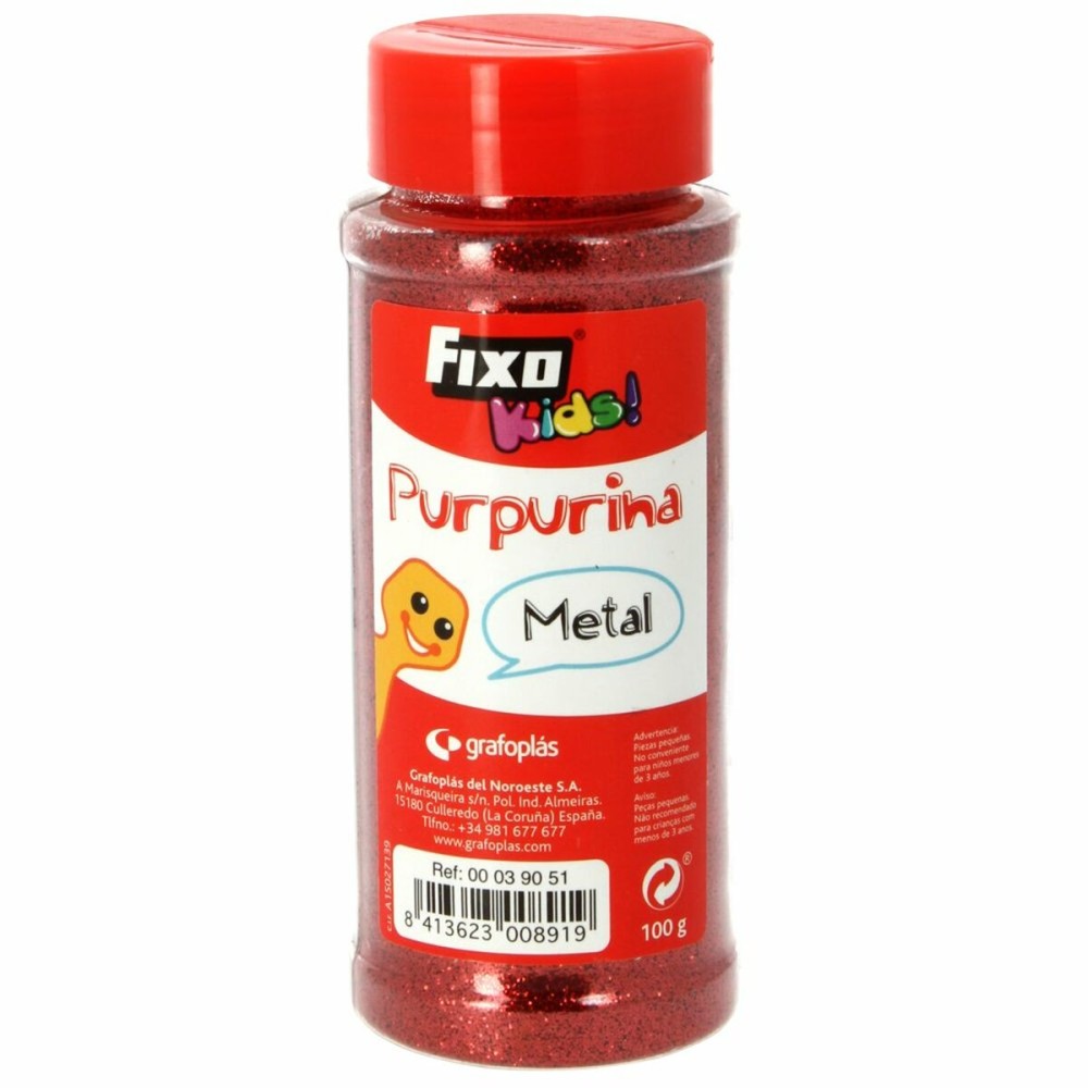 Glitzernd Fixo kids! Rot 100 g