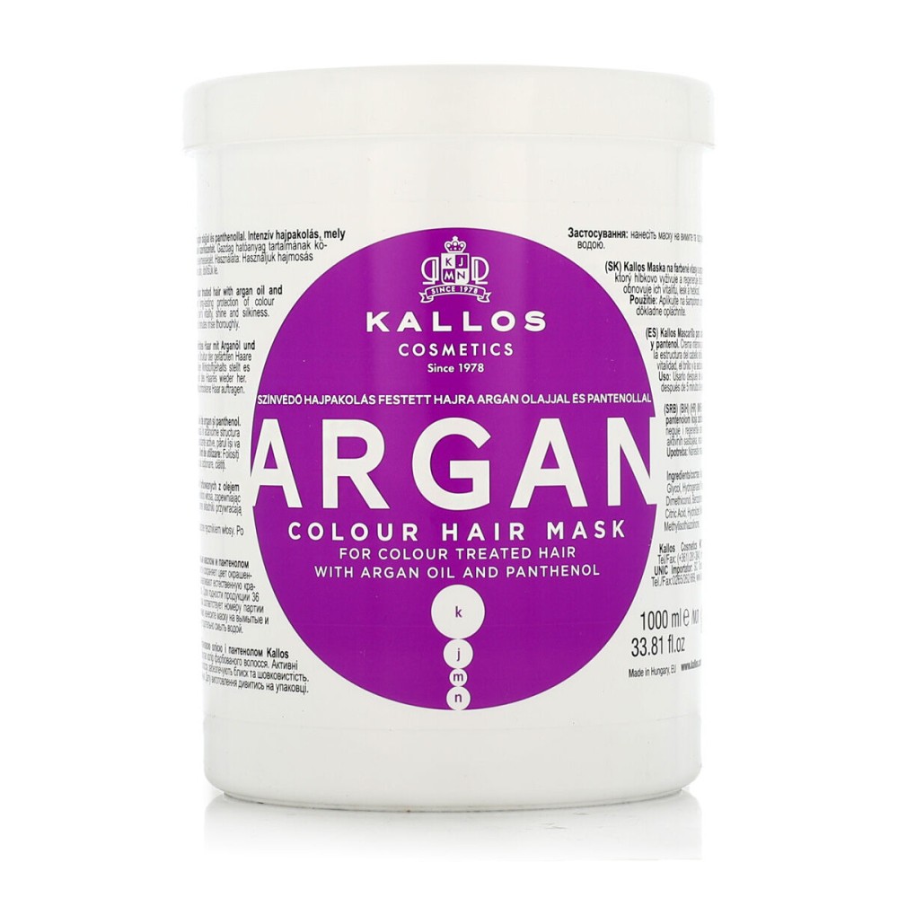 Masque pour cheveux Kallos Cosmetics Argan 1 L