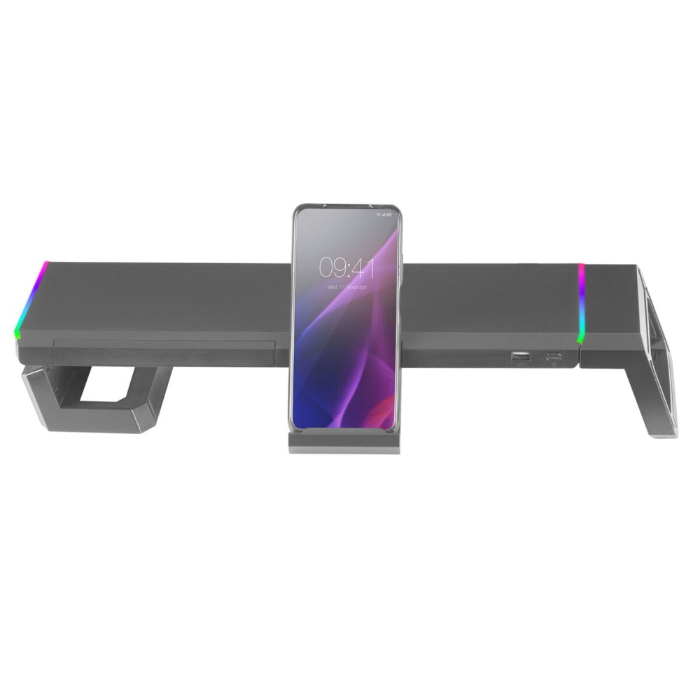 Support de table d'écran Mars Gaming MGSONE Noir LED RGB (1 Unité)