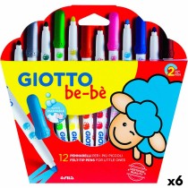 Set of Felt Tip Pens Giotto BE-BÉ Multicolour (6 Units)