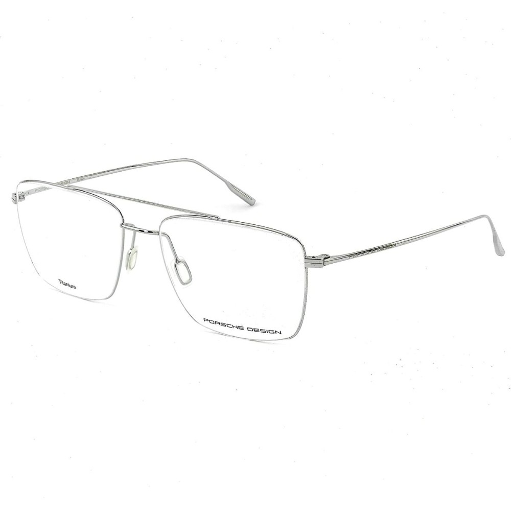 Monture de Lunettes Homme Porsche Design P8381-C-57 Argenté ø 57 mm