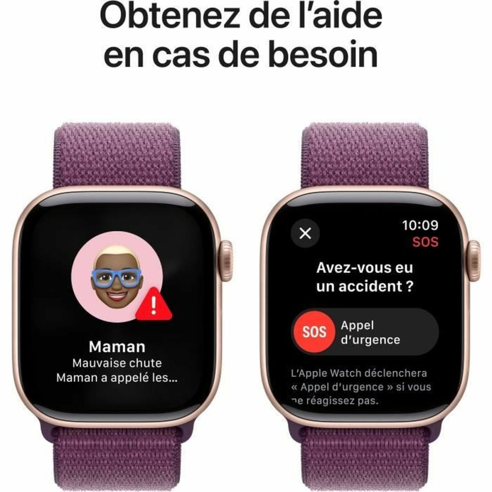 Montre intelligente Apple Violet Rose Or