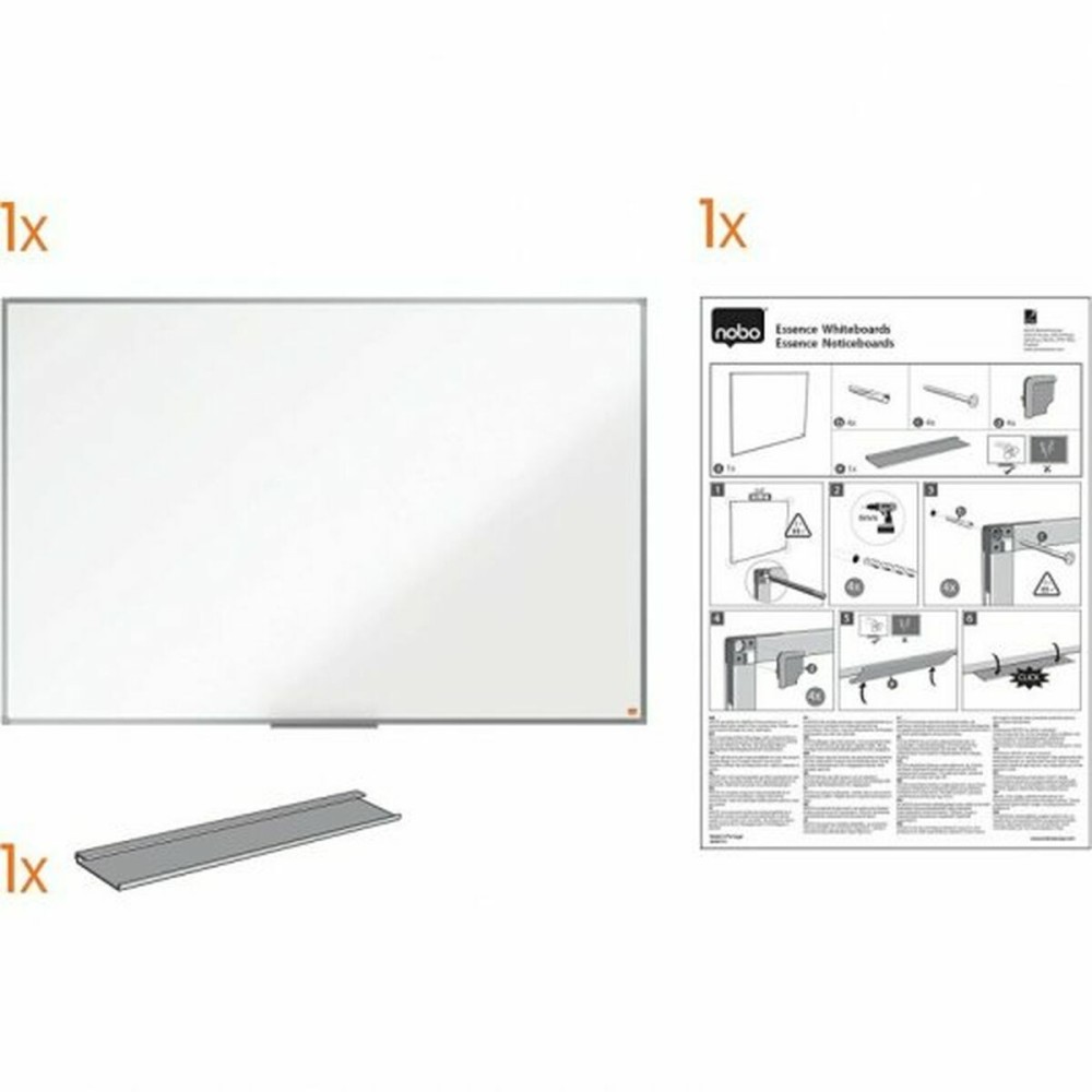 Tableau magnétique Nobo Essence Blanc Acier