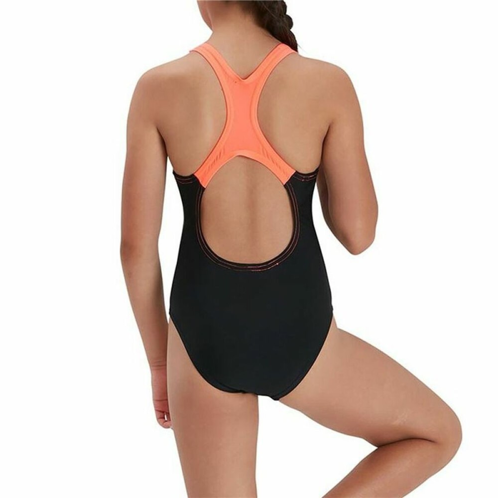 Maillot de Bain Fille Speedo Medley Logo Medalist Noir