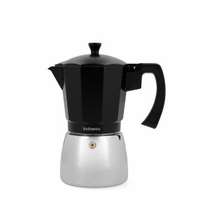 Italian Coffee Pot Bidasoa Tribeca Metal Steel 9 Cups