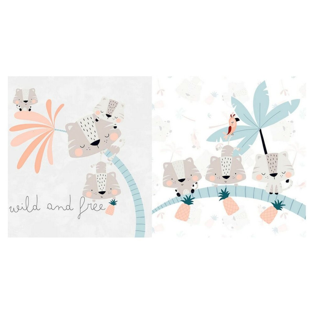 Protection du berceau Cool Kids Wild And Free (60 x 60 x 60 + 40 cm)