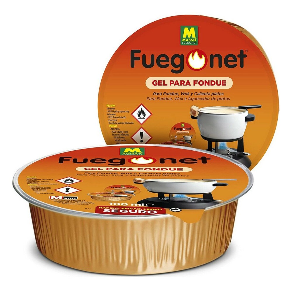 Flüssiger Grillanzünder Massó 3 x 100 ml Gel Fondue Set