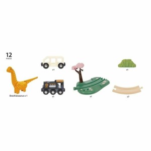 Train with Circuit Brio Dinosaur circle set