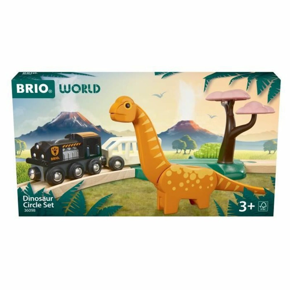 Train avec circuit Brio Dinosaur circle set