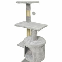 Scratching Post for Cats Paloma tree Grey Plush Wood Sisal (1 Unit)