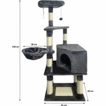 Scratching Post for Cats SWIFTY Dark Grey Sisal