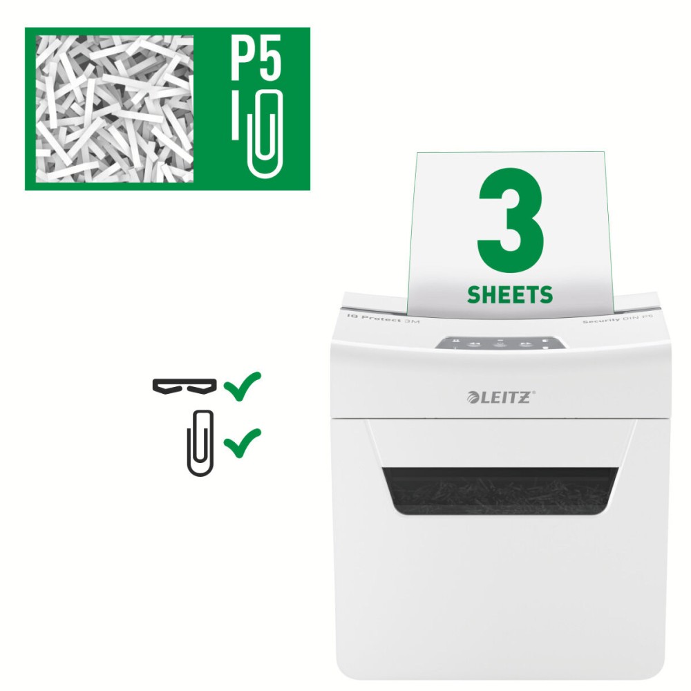 Micro-Cut Paper Shredder Leitz IQ 150 Autofeed P4