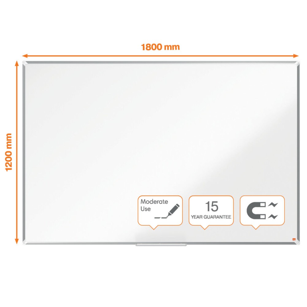 Tableau magnétique Nobo Premium Plus Blanc Aluminium Acier