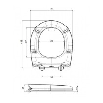 Toilet Seat Prhie volga White