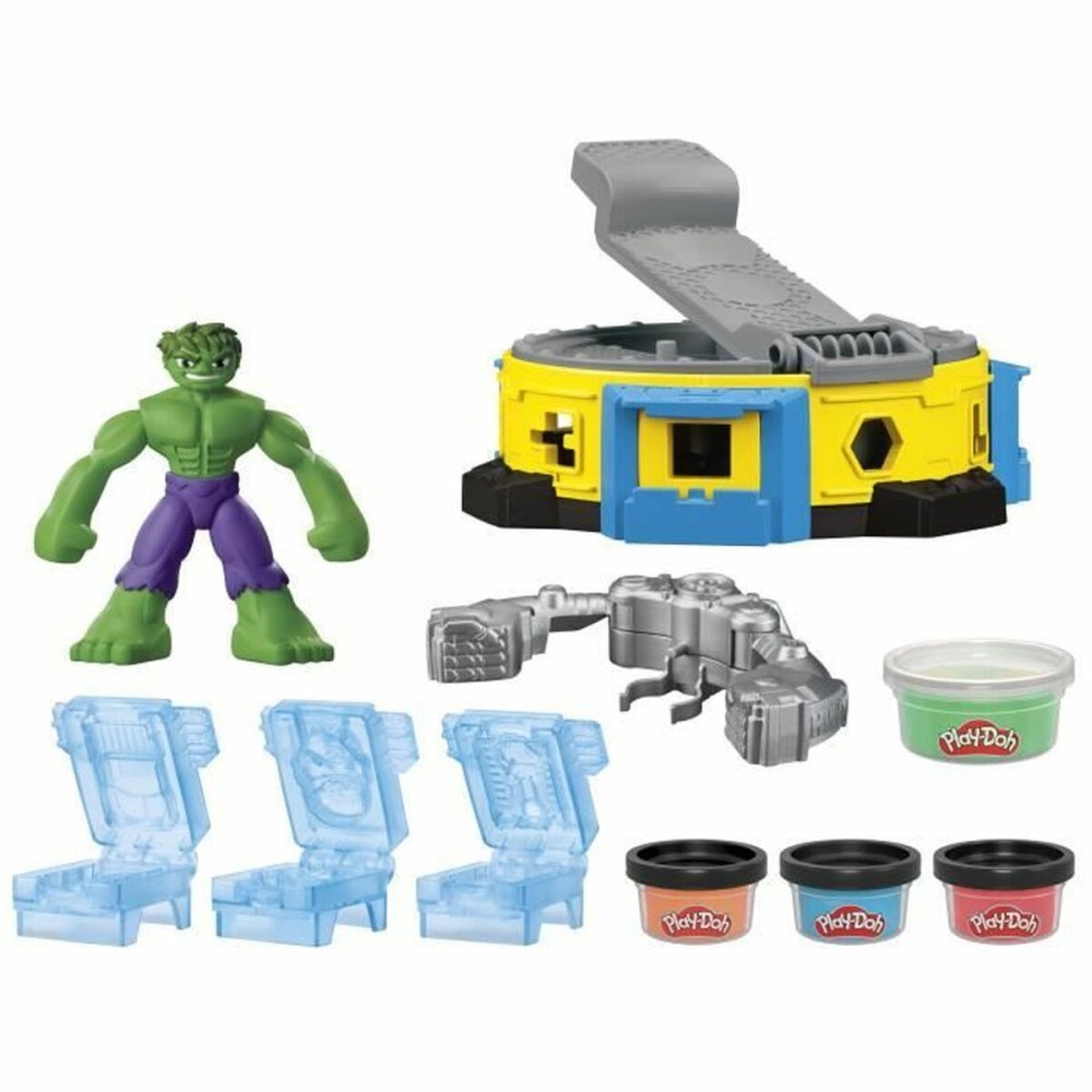 Pâte à modeler en argile Play-Doh Hulk Smash It All Multicouleur