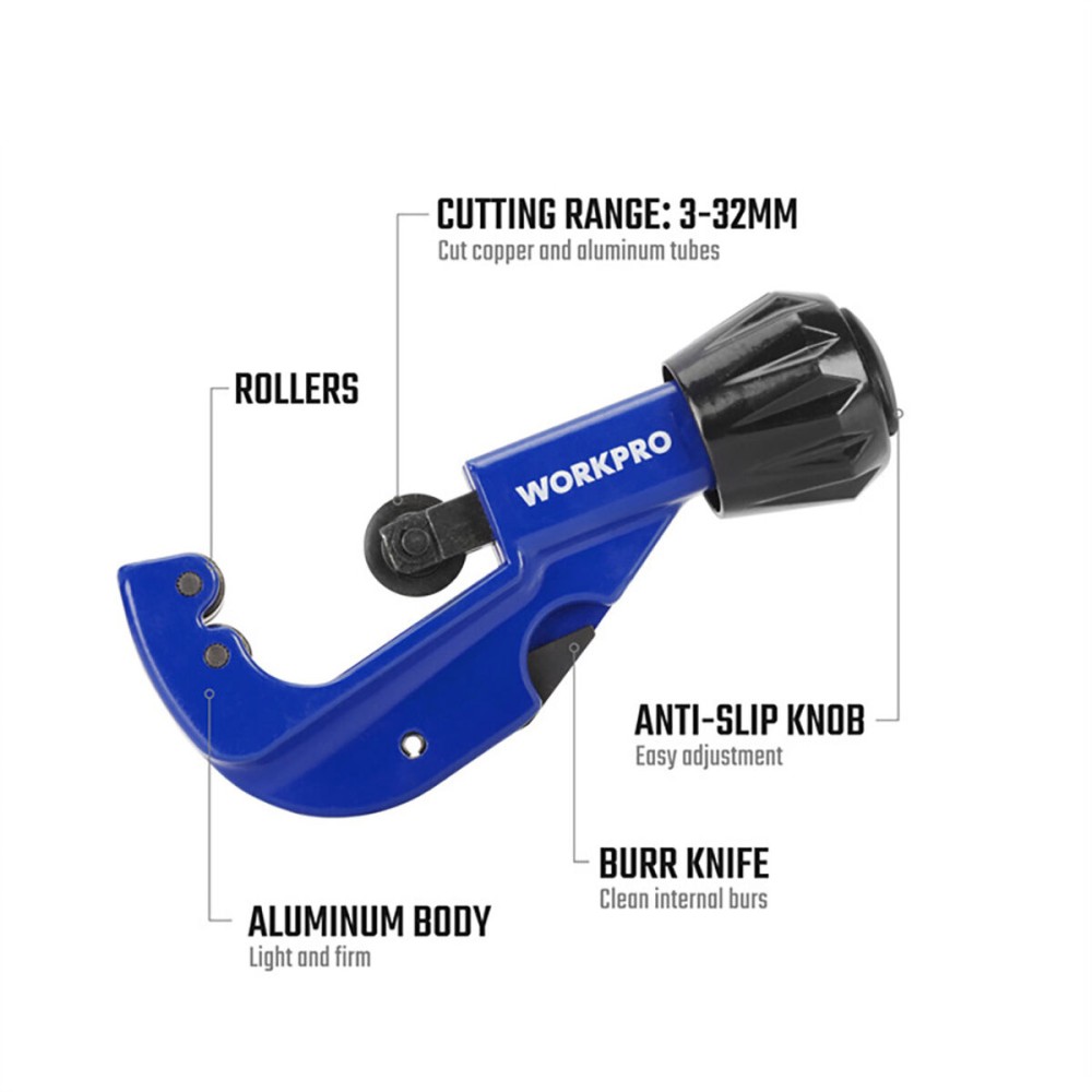 Pipe cutter Workpro 3-32 mm