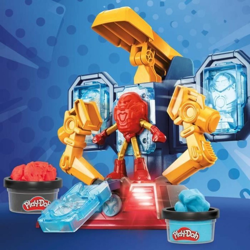 Pâte à modeler en argile Play-Doh Iron Man Armor Factory Jaune