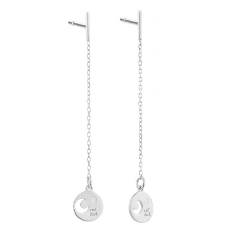 Ladies' Earrings Secrecy E8244CDAWA900 Sterling silver 4 cm