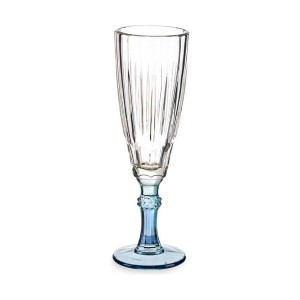 Coupe de champagne Vivalto Exotic Bleu Verre 170 ml